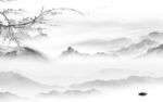 爆款 奢雅灰山水画 TiF分层
