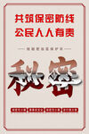保密海报