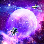 紫色星空