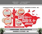 不忘初心牢记使命党建文化墙