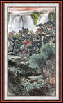 中国画山水 