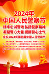 警察节展板