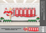 党建五个引领文化墙