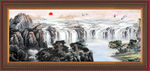 大厅山水画 