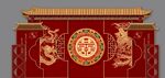 中式婚礼背景