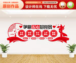 五心好党员文化墙