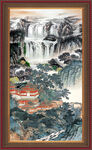 大厅山水画 