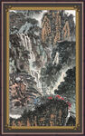 中堂山水画 