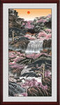 中堂山水画 