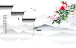 微派建筑背景墙