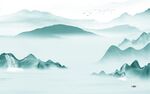 简约 意境高档山水 Tif分层