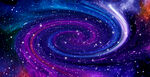 彩色旋涡星空