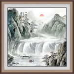 巨幅山水画