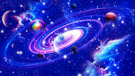 宇宙星空背景软膜天花吊顶