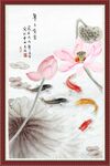 咏荷鱼趣