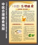 中医合理膳食海报