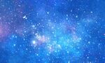 蓝色宇宙星空背景墙