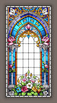 古典主义教堂蒂凡尼彩晶玻璃图案