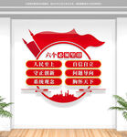 六个必须坚持党建文化墙