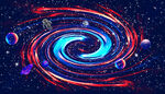 旋涡宇宙星空星系软膜