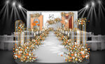 橙色婚礼舞台