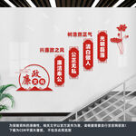 廉政楼梯文化墙
