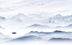 新传 高档山水墙画 TIf分层