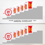 清廉机关楼道文化墙