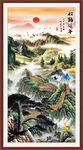 长城山水画