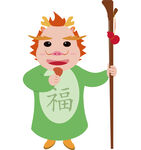 卡通 福气龙