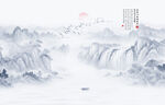 新中式意境山水画