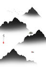 新中式现代水墨山水画