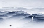 简约 意境中式山水 TiF分层