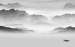 素雅 灰色山水新图 TIF分层