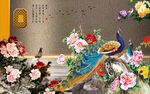 中式背景墙 
