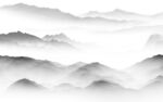最新 灰色中式山水 TiF分层
