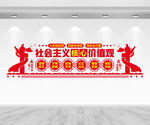 核心价值观文化墙