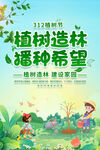 植树节海报