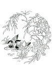 鸳鸯牡丹