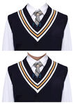 学生小男孩证件照马甲衣服素材