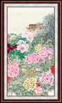 国画牡丹 