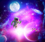 紫色星空