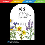 白色花卉背景