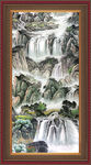 中国画山水 