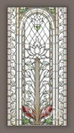 素雅雕花蒂凡尼教堂彩晶玻璃图案