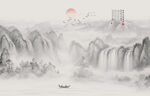 新中式禅意山水装饰画