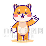 可爱卡通小狗