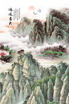 泰山国画泰山日出 五岳独尊