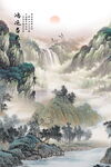 玄关山水画