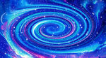 蓝紫色旋涡星空